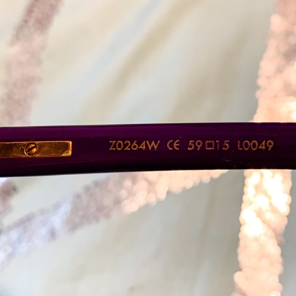 Louis Vuitton Purple & Gold Sunglasses - Picture 7 of 8